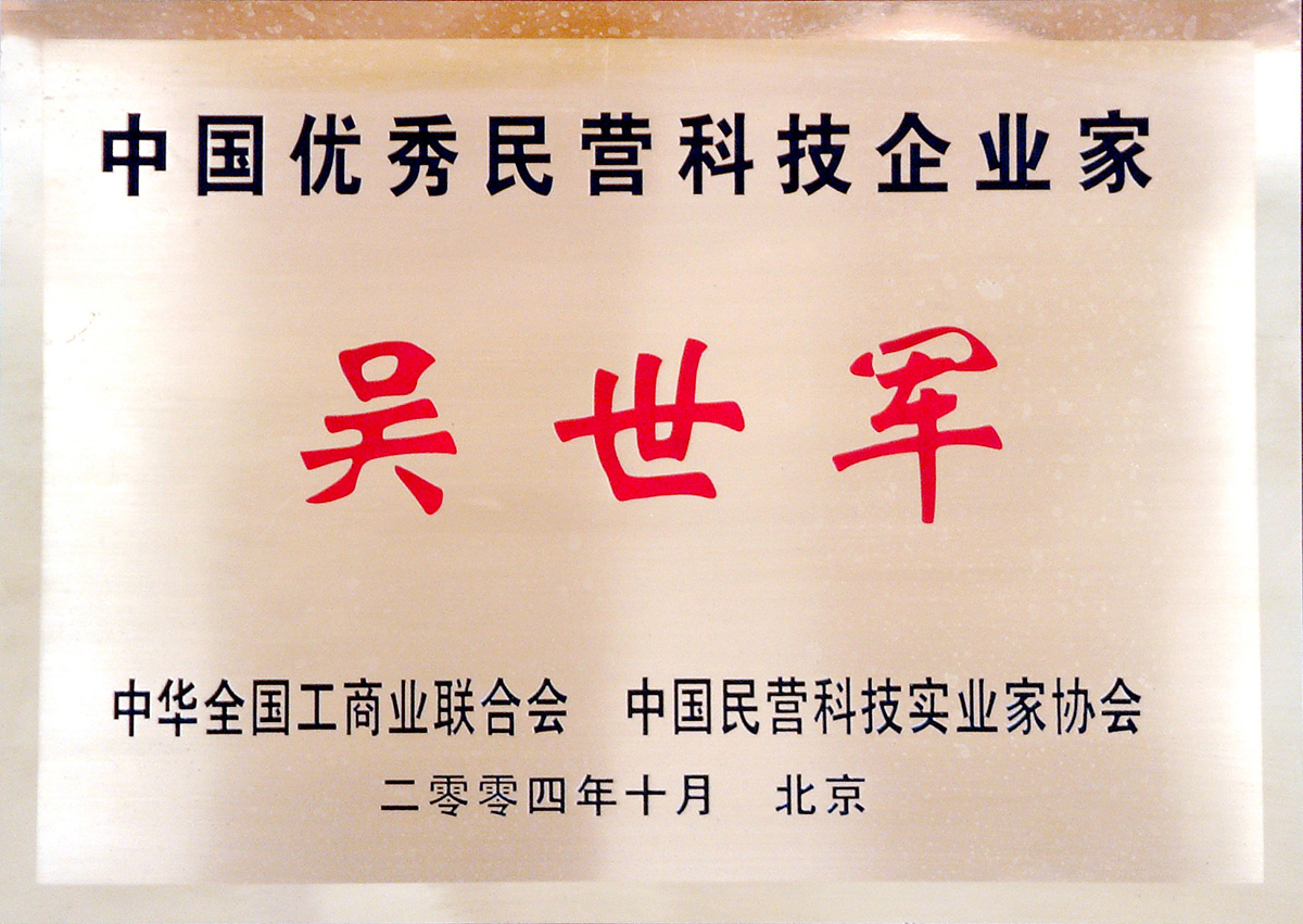 中國優(yōu)秀民營(yíng)科技企業(yè)家